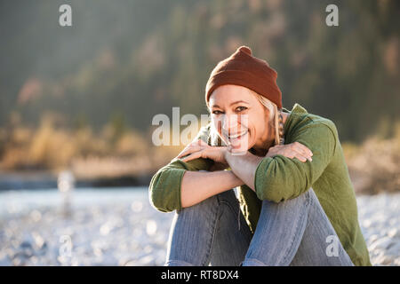 Portrait of smiling mature woman Stock Photo