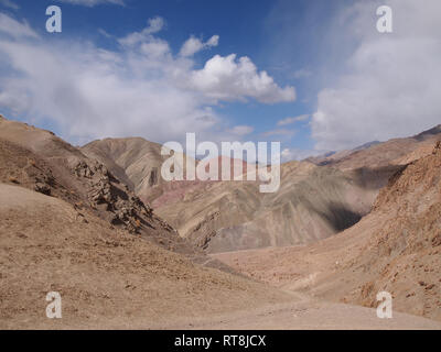 Mineral landscapes in Ladakh, the Land of the High Passes Stock Photo