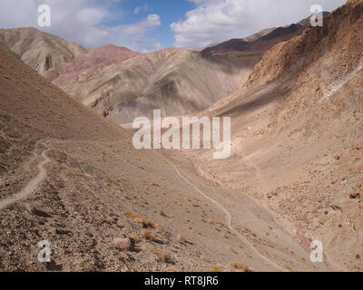 Mineral landscapes in Ladakh, the Land of the High Passes Stock Photo