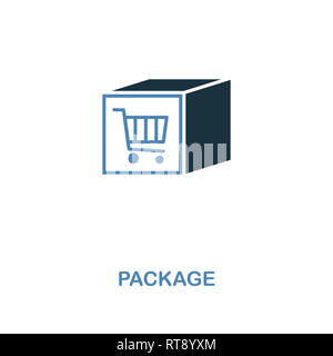 Package icon. Monochrome style design from shopping center sign collection. UI. Pixel perfect simple pictogram package icon. Web design, apps, softwar Stock Photo