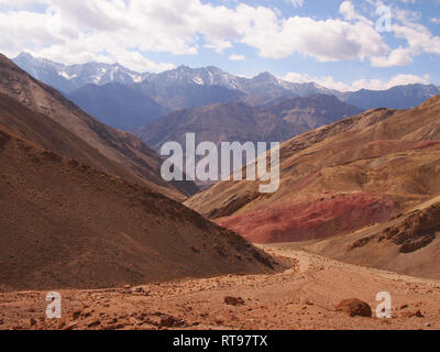 Mineral landscapes in Ladakh, the Land of the High Passes Stock Photo