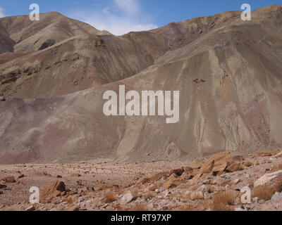 Mineral landscapes in Ladakh, the Land of the High Passes Stock Photo