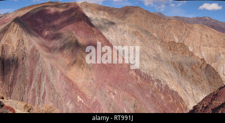 Mineral landscapes in Ladakh, the Land of the High Passes Stock Photo