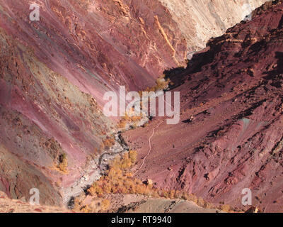 Mineral landscapes in Ladakh, the Land of the High Passes Stock Photo