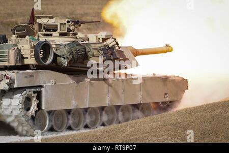 M1A1 Abrams Main Battle Tanks, of 1ST Tank Battalion, 1ST Marine ...