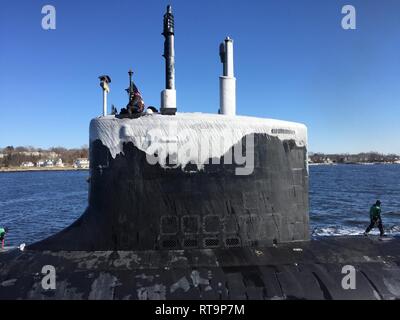 The USS North Dakota, a Virginia-class attack submarine, is ...