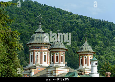 The Holy Monastery of Sinaia, located near Peles castle in Sinaia, Romania Stock Photo