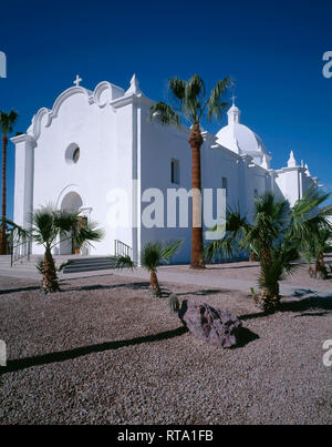 USA, Arizona, Ajo, Immaculate Conception Church. Stock Photo