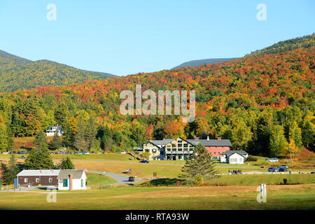 Great Glen Trails Outdoor Center in White Mountain National Forest near Mt Washington Auto Road in Pinkham Notch, White Mountains, New Hampshire, USA Stock Photo