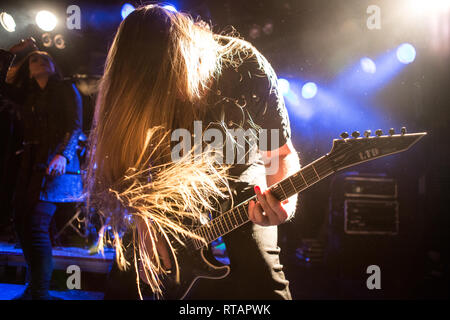 Norway, Oslo - February 26, 2019. The Norwegian gothic metal band