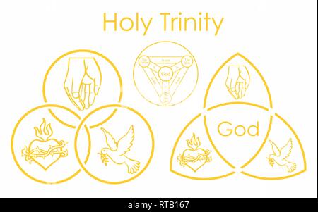 Holy Trinity symbol Stock Vector