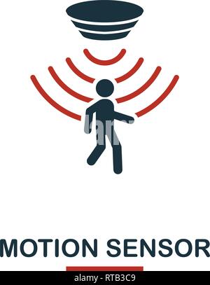 Motion Sensor icon from sensors icons collection. Creative two colors design symbol motion sensor icon. Web design, apps, software usage. UI and UX Stock Vector