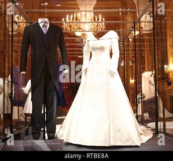 A ROYAL WEDDING HRH Princess  Eugenia and Mr Jack Brooksbank opens at Windsor Castle Stock Photo