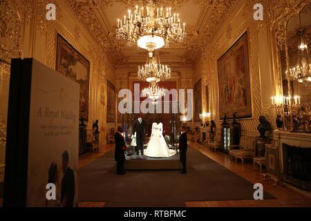 A ROYAL WEDDING HRH Princess  Eugenia and Mr Jack Brooksbank opens at Windsor Castle Stock Photo