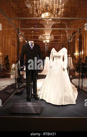 A ROYAL WEDDING HRH Princess  Eugenia and Mr Jack Brooksbank opens at Windsor Castle Stock Photo