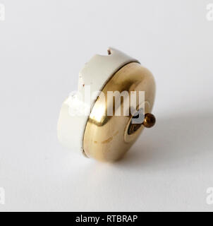 Vintage porcelain and brass switch Stock Photo