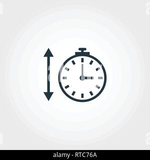Time Measurement icon from measurement icons collection. Creative element design time measurement icon. Web design, apps, software usage. UI and UX Stock Vector