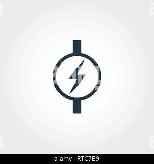 Electric Meter icon from measurement icons collection. Creative element design electric meter icon. Web design, apps, software usage. UI and UX Stock Vector