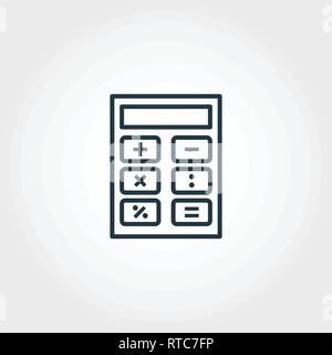 Calculator icon from measurement icons collection. Creative element design calculator icon. Web design, apps, software usage. UI and UX Stock Vector