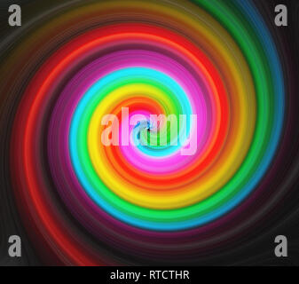 Abstract swirl rainbow background Stock Photo