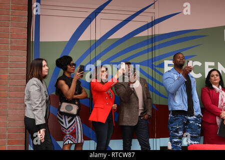 Taraji P. Henson Star Ceremony on the Hollywood Walk of Fame on January 28, 2019 in Los Angeles, CA  Featuring: Atmosphere Where: Los Angeles, California, United States When: 28 Jan 2019 Credit: Nicky Nelson/WENN.com Stock Photo