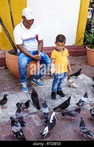 Cartagena Colombia,boy boys,male kid kids child children youngster youngsters youth youths child,preschool age,child,Black Blacks African Africans eth Stock Photo