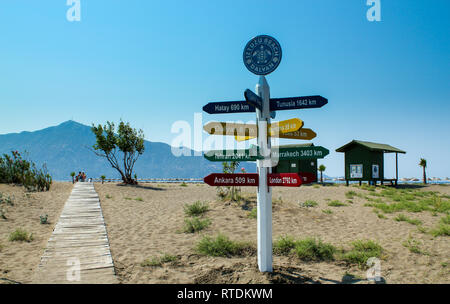 Dalyan, Mugla / Turkey - July 7 2013: Iztuzu (Caretta caretta) Beach Stock Photo