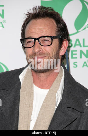 FILE: 1st Mar 2019. Luke Perry is hospitalized after suffering a massive stroke. Photo taken: HOLLYWOOD, CA - FEBRUARY 20: Luke Perry attends Global Green USA's 10th Annual Pre-Oscar Party at Avalon on February 20, 2013 in Hollywood, California.    People:  Luke Perry Credit: Storms Media Group/Alamy Live News Stock Photo