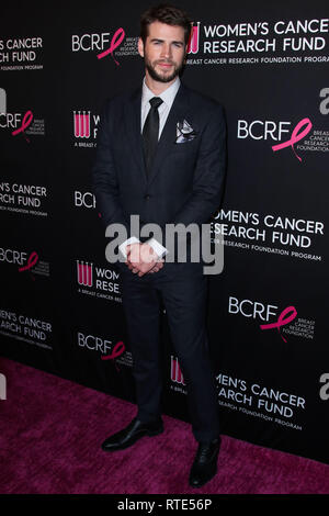 Beverly Hills, United States. 28th Feb, 2019. BEVERLY HILLS, LOS ANGELES, CA, USA - FEBRUARY 28: Liam Hemsworth arrives at The Women's Cancer Research Fund's An Unforgettable Evening Benefit Gala 2019 held at the Beverly Wilshire Four Seasons Hotel on February 28, 2019 in Beverly Hills, Los Angeles, California, United States. (Photo by Xavier Collin/Image Press Agency) Credit: Image Press Agency/Alamy Live News Stock Photo