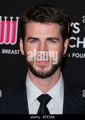 Beverly Hills, United States. 28th Feb, 2019. BEVERLY HILLS, LOS ANGELES, CA, USA - FEBRUARY 28: Liam Hemsworth arrives at The Women's Cancer Research Fund's An Unforgettable Evening Benefit Gala 2019 held at the Beverly Wilshire Four Seasons Hotel on February 28, 2019 in Beverly Hills, Los Angeles, California, United States. (Photo by Xavier Collin/Image Press Agency) Credit: Image Press Agency/Alamy Live News Stock Photo