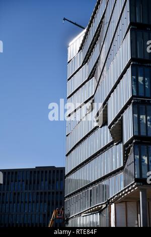 Berlin, Germany. 28th Feb, 2019. Construction site to build a new office and commercial building cube berlin on Washingtonplatz - Rahel-Hirsch-Strasse, Germany, city of Berlin, 28.February 2019. Credit: Frank May | usage worldwide/dpa/Alamy Live News Stock Photo