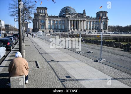 Berlin, Germany. 28th Feb, 2019. Reichstag Berlin, Germany, city of Berlin, 28.February 2019. Credit: Frank May | usage worldwide/dpa/Alamy Live News Stock Photo