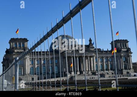 Berlin, Germany. 28th Feb, 2019. Reichstag Berlin, Germany, city of Berlin, 28.February 2019. Credit: Frank May | usage worldwide/dpa/Alamy Live News Stock Photo