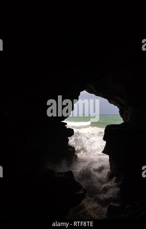 Hercules Grotto near Tangier, Morocco Stock Photo