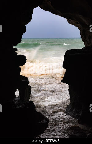 Hercules Grotto near Tangier, Morocco Stock Photo