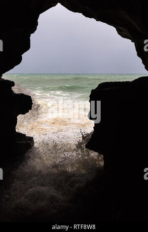 Hercules Grotto near Tangier, Morocco Stock Photo