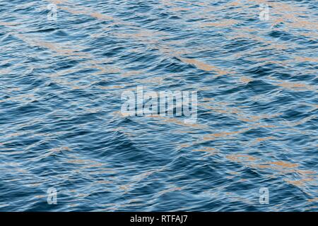 Wavy water surface, sea surface, Greenland Sea, Greenland Stock Photo