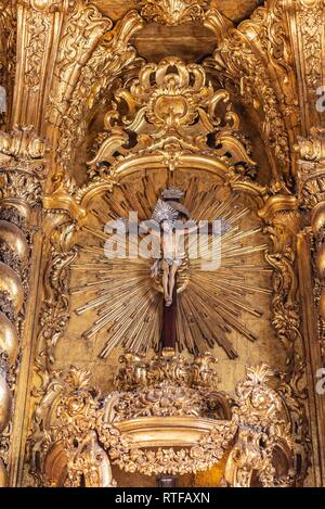 Crucifix, Sé Catedral de Nossa Senhora da Assunção, Cathedral, Funchal, Madeira, Portugal Stock Photo