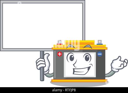 Bring board accomulator in the a character shape Stock Vector