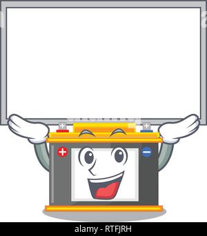 Up board accomulator in the a character shape Stock Vector