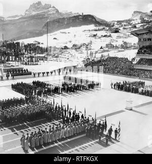 1956 winter olympics, cortina d'ampezzo Stock Photo