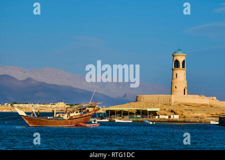 Sultanate of Oman, Al Sharqiya Region, Ayjah harbour in Sur Stock Photo