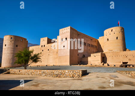 Sultanat of Oman, governorate of Al-Batina, Rustaq, Rustaq Fort or Castle Stock Photo