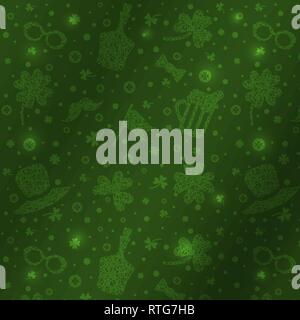 St Patricks Day greeting card background. Vector illustration. Stock Vector