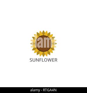 Sunflower. Sunflower icon isolated over white background Vector illustration Stock Vector