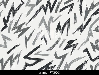 Bold Scribble abstract background. Vector illustration. Great for frame, handmade cards, invitations, wallpaper, packaging designs Stock Vector