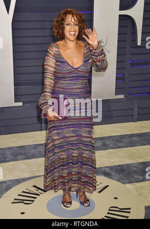 BEVERLY HILLS, CA - FEBRUARY 24: Gayle King  attends the 2019 Vanity Fair Oscar Party hosted by Radhika Jones at Wallis Annenberg Center for the Perfo Stock Photo