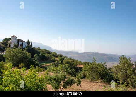 Iglesia del Cristo de la Columna, the village church in Jubar, Andalucia, Spain Stock Photo