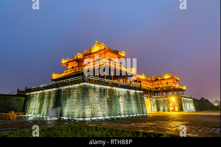 Meridian Gate to the Imperial City in Hue, Vietnam Stock Photo