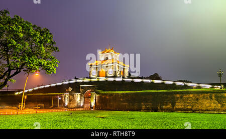 Ngan Gate to the Imperial City in Hue, Vietnam Stock Photo